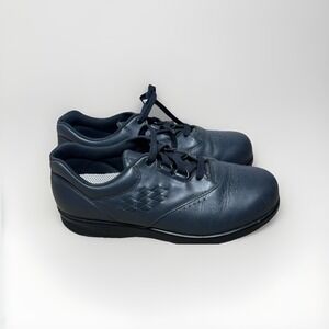 SAS Free Time Sneakers Women's US 7M Navy Leather Tripad Comfort Walking Shoes
